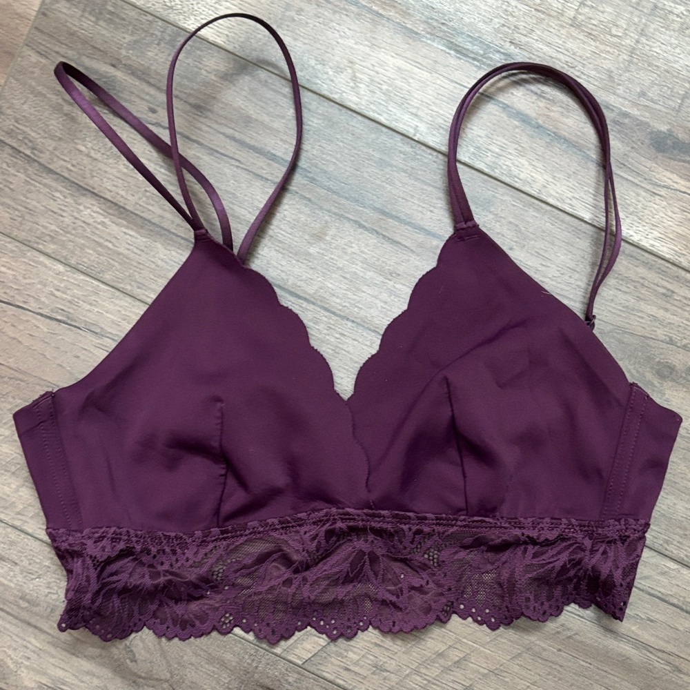 Auden Deep Purple Lace Bralette